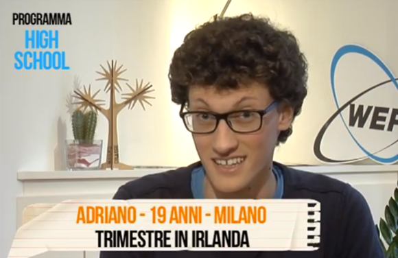 Video intervista - Adriano, un trimestre scolastico in Irlanda