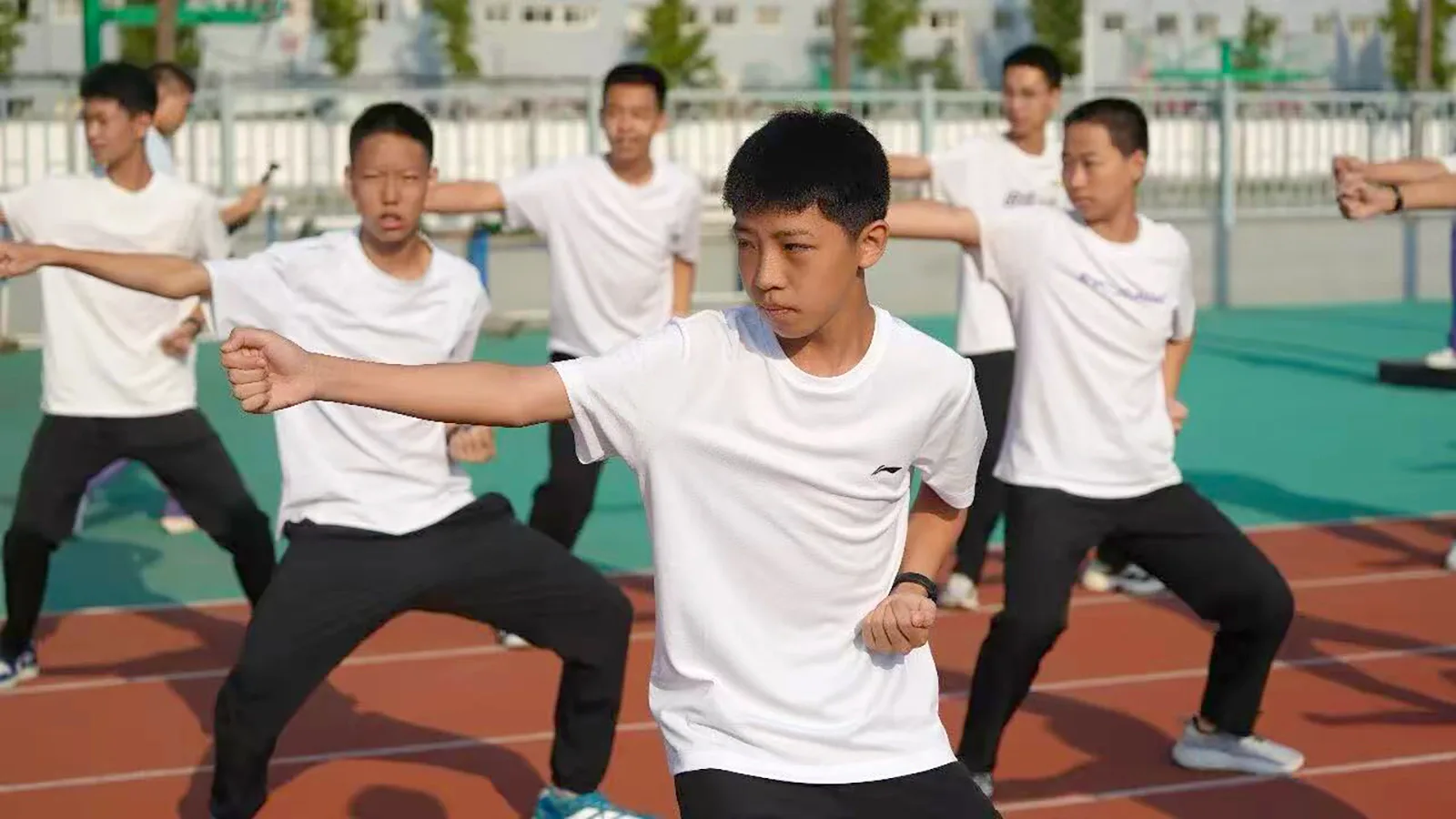 Studenti di arti marziali durante un anno all'estero in Cina