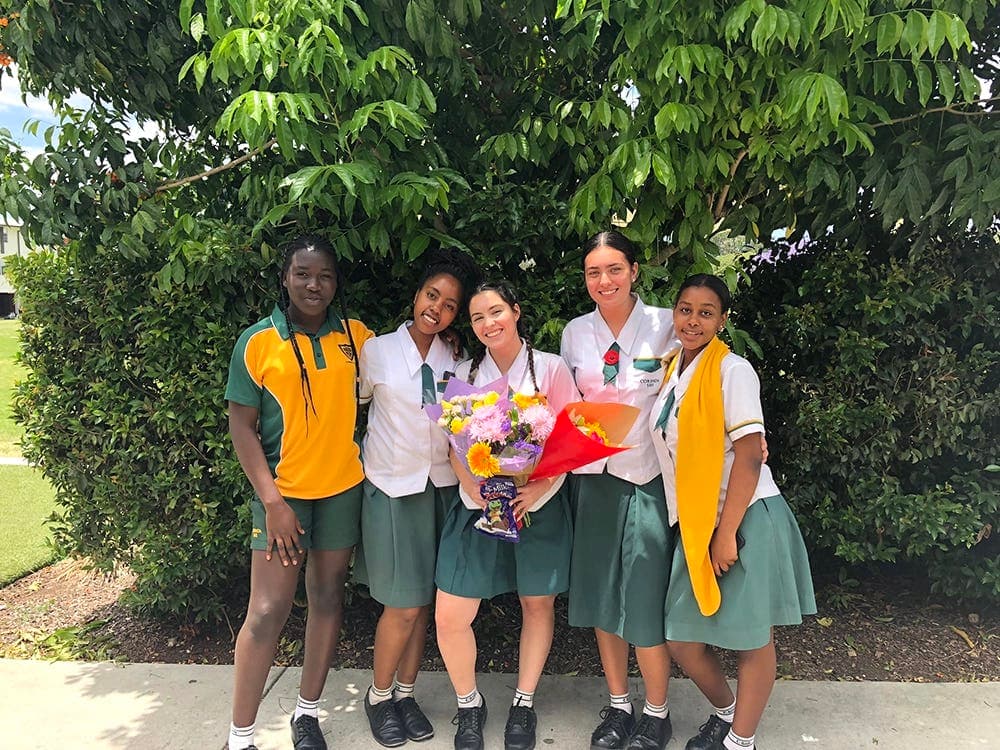 High School Australia - students in school uniform