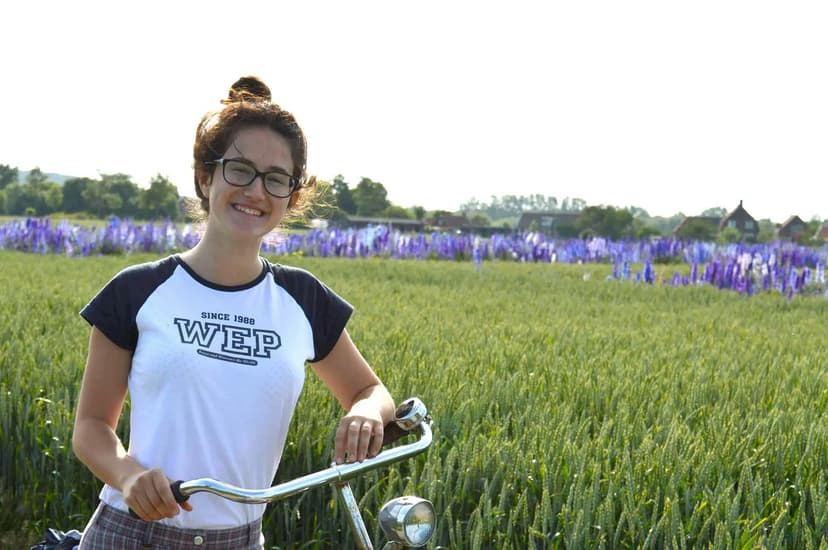 High School Netherlands - cycling in the countryside